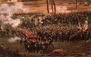 Thomas Pakenham The Revolutionary army in action oil on canvas